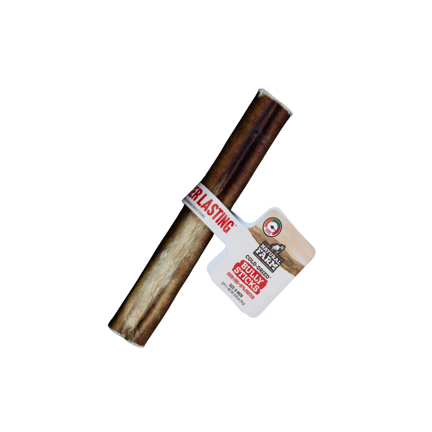 Natural Farm Bully Stick Cold Dried Raw 6” Dog Chew, 1ct