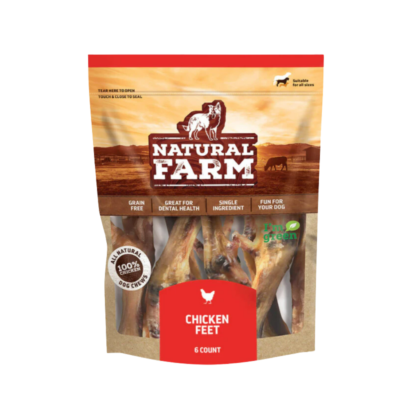 Natural Farm Chicken Feet for Dogs