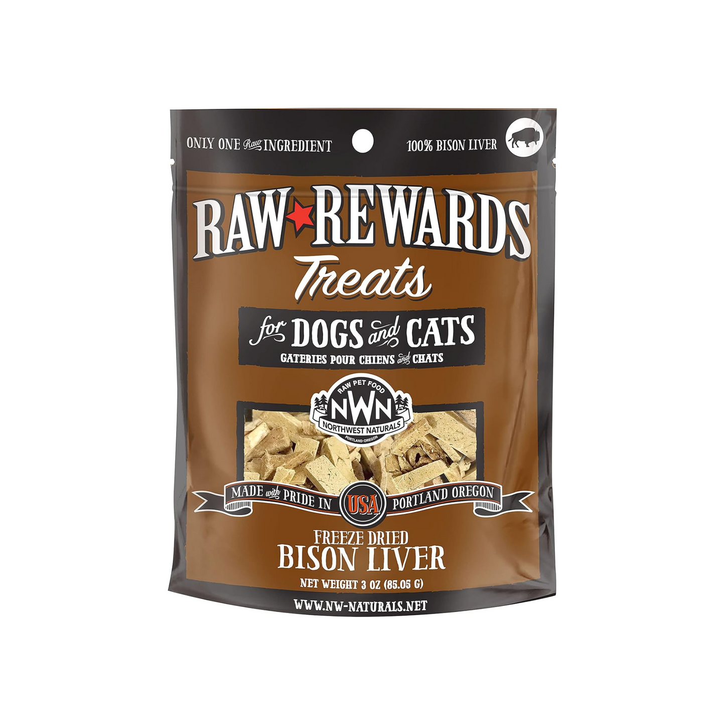 Northwest Naturals Raw Rewards Freeze-Dried Treats for Dogs & Cats
