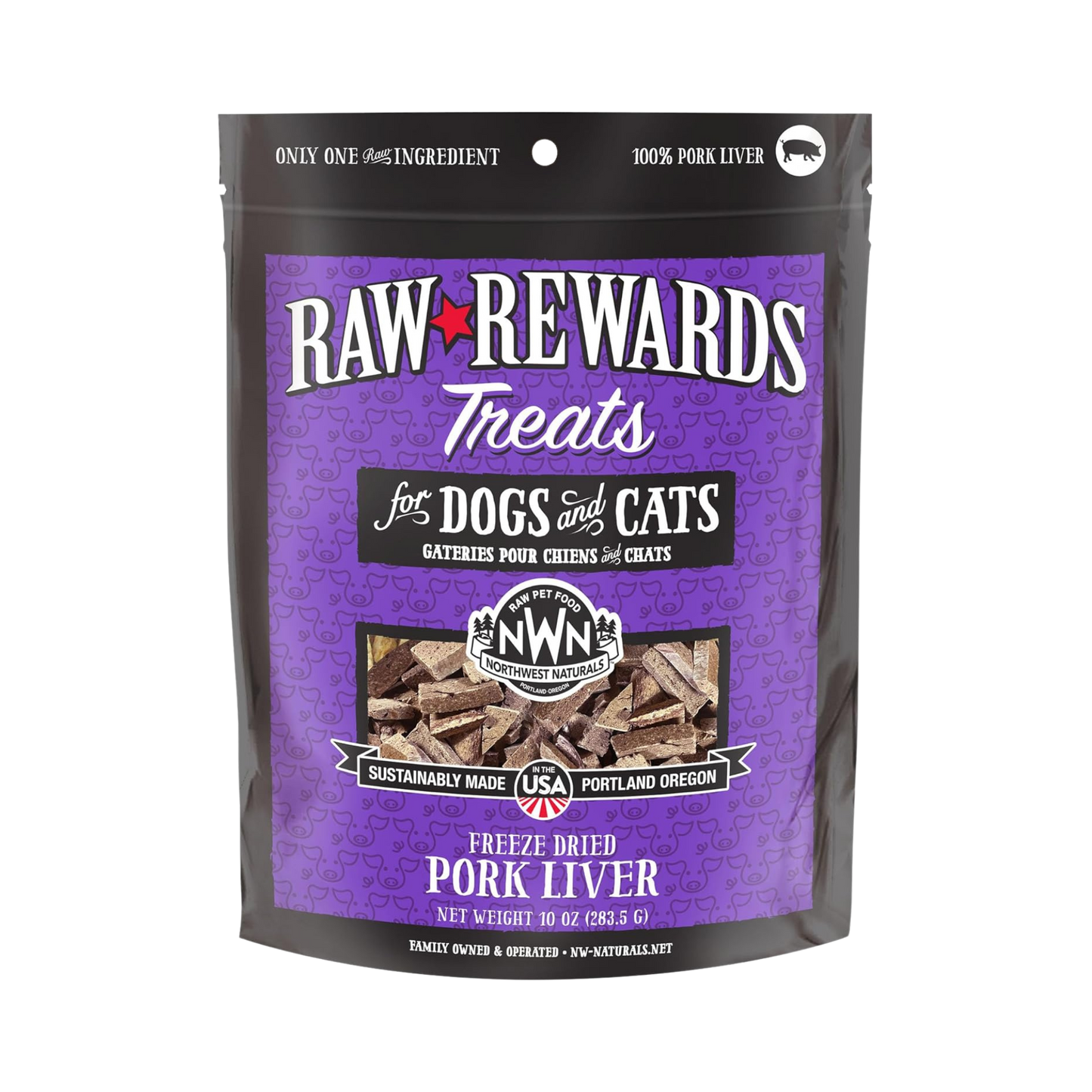Northwest Naturals Raw Rewards Freeze-Dried Treats for Dogs & Cats