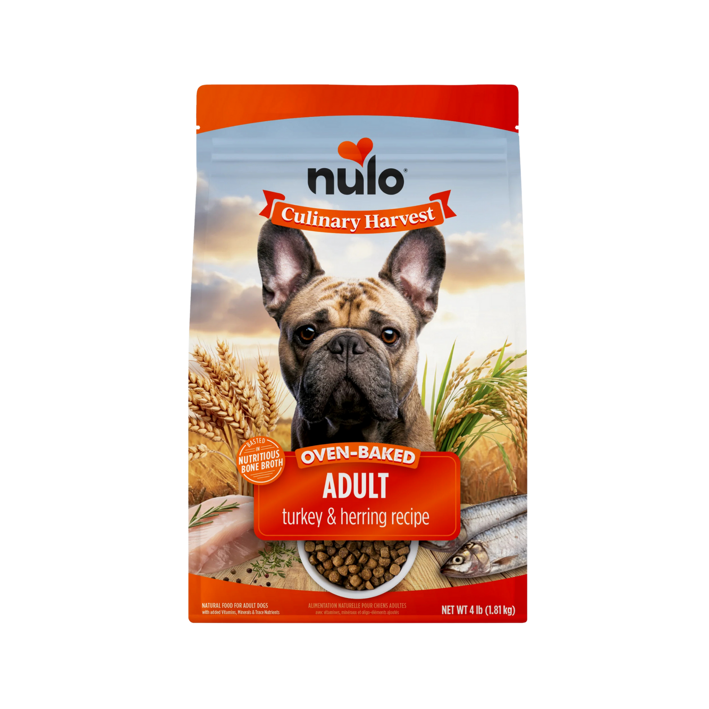 Nulo Culinary Harvest Baked Turkey & Herring Recipe for Adult Dogs