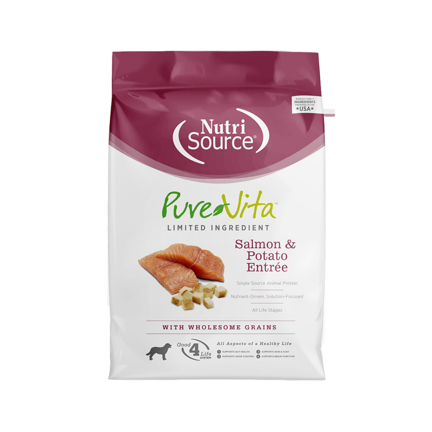 NutriSource PureVita Salmon & Potato Entrée Dry Dog Food
