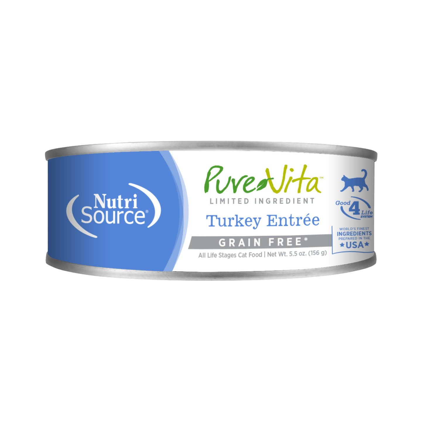 NutriSource PureVita Turkey Entrée Limited Ingredient Wet Cat Food