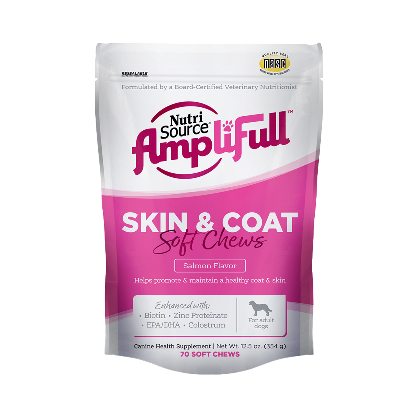 NutriSource Soft Chew Skin & Coat Supplement Skin & Coat Canine Health Supplements