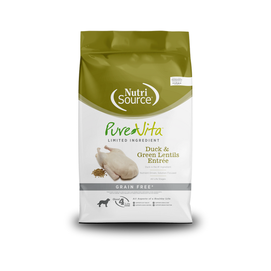 NutriSource Purevita Duck & Green Lentils Entrée Dry Dog Food