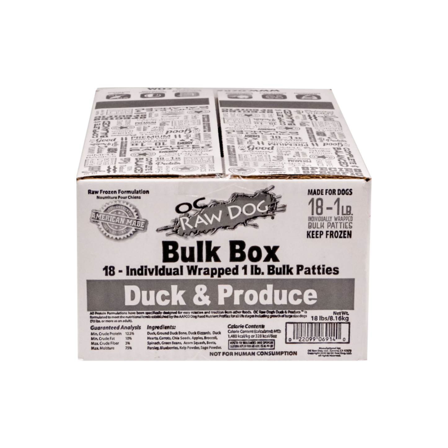 OC Raw Duck & Product Bulk Box