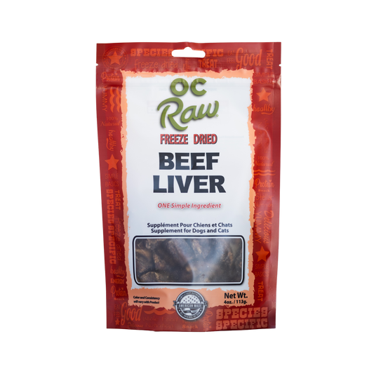 OC Raw Freeze-Dried Beef Liver Dog & Cat Treats