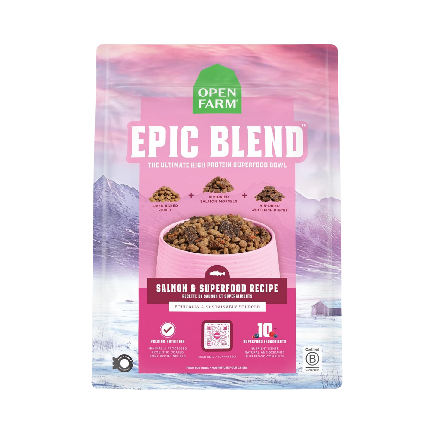 Open Farm Epic Blend Salmon & Superfood Dry Dog Food
