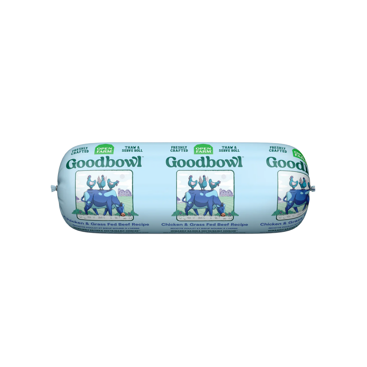 Open Farm Goodbowl Chicken & Grass-Fed Beef Freshly Crafted Roll for Dogs