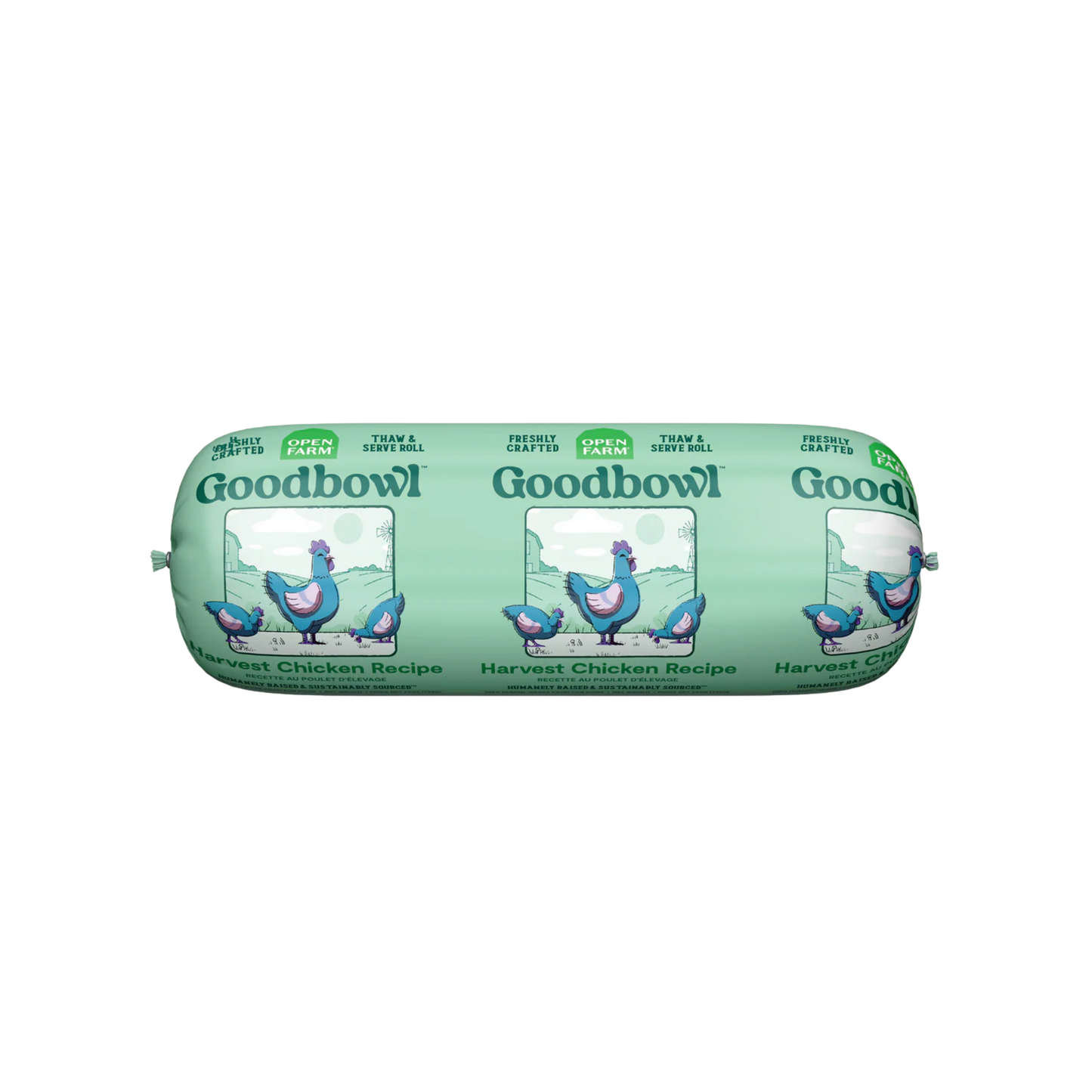 Open Farm Goodbowl Harvest Chicken Freshly Crafted Roll for Dogs