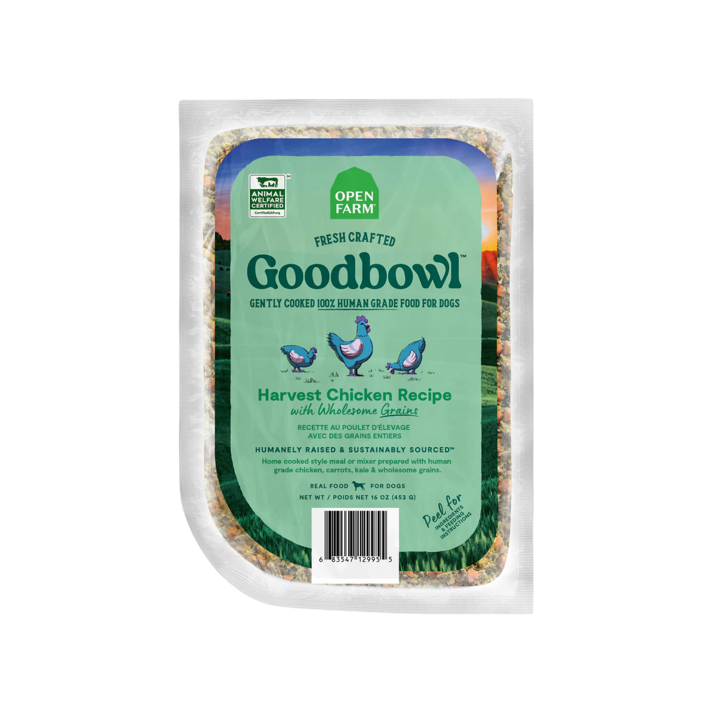 Open Farm Goodbowl Harvest Chicken Gently Cooked Food for Dogs