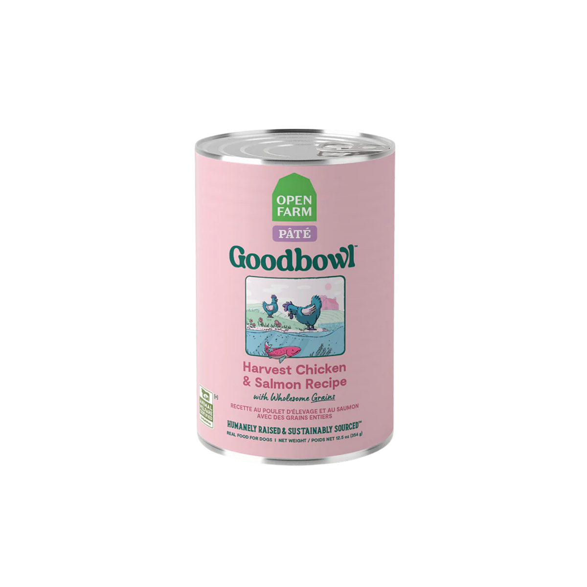 Open Farm Goodbowl Harvest Chicken & Salmon Pâté Wet Dog Food, 12.5oz