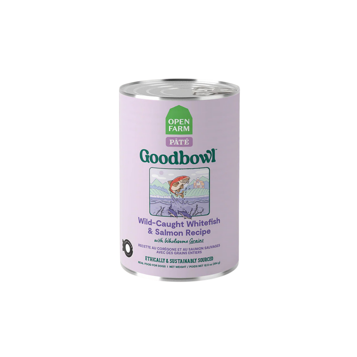Open Farm Goodbowl Wild-Caught Whitefish & Salmon Pâté Wet Dog Food, 12.5oz