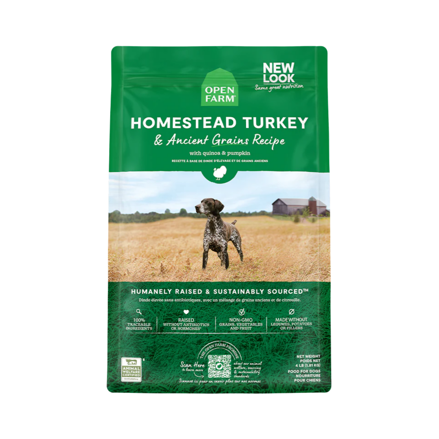 Open Farm Homestead Turkey & Ancient Grains Dry Dog Food