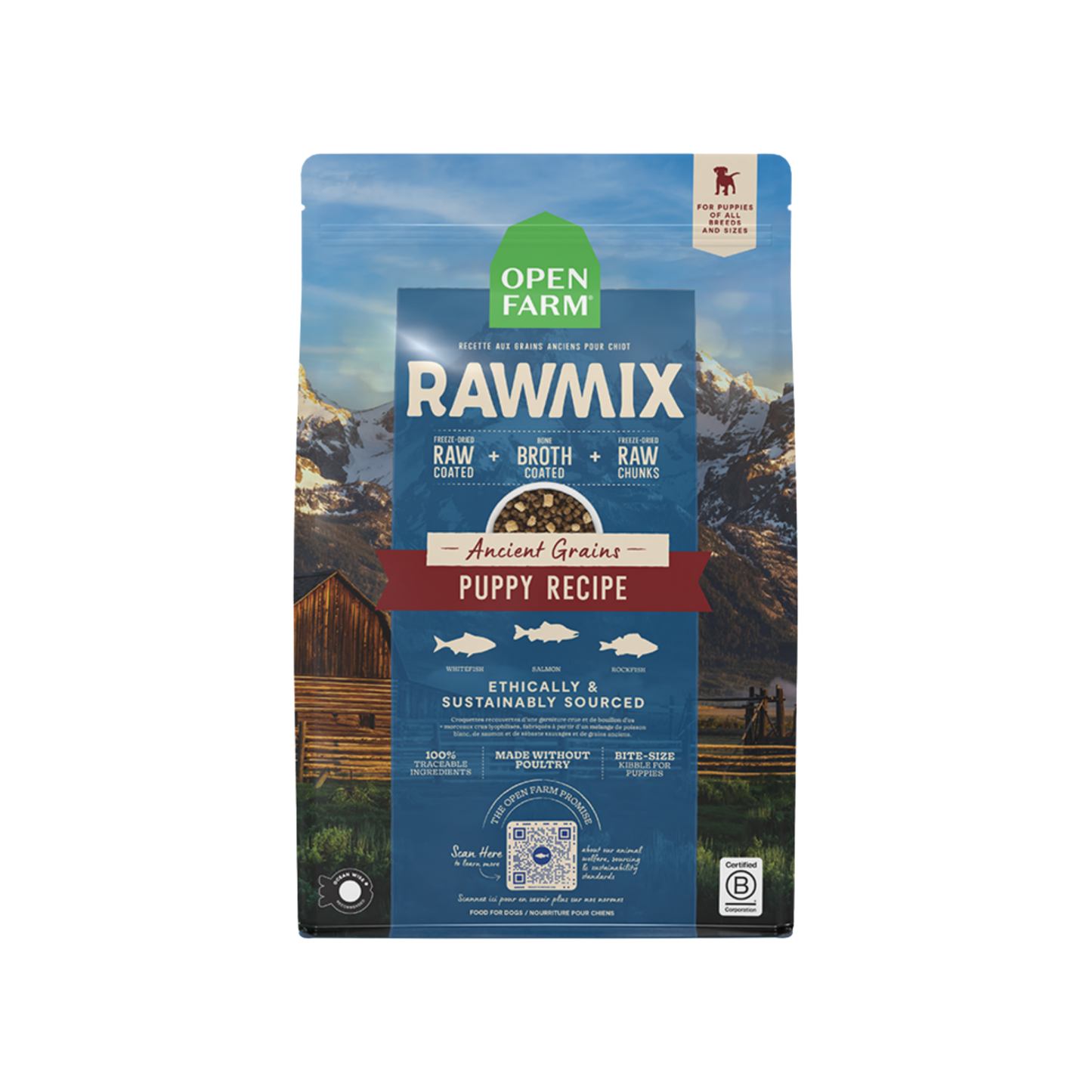 Open Farm Rawmix Puppy Ancient Grains Recipe Dry Dog Food