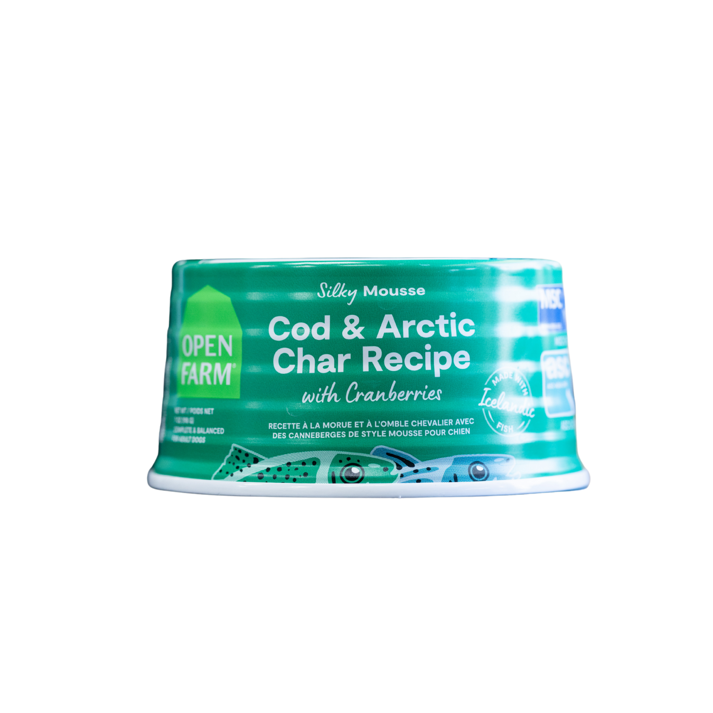 Open Farm Silky Mousse Cod & Arctic Char Recipe with Cranberries