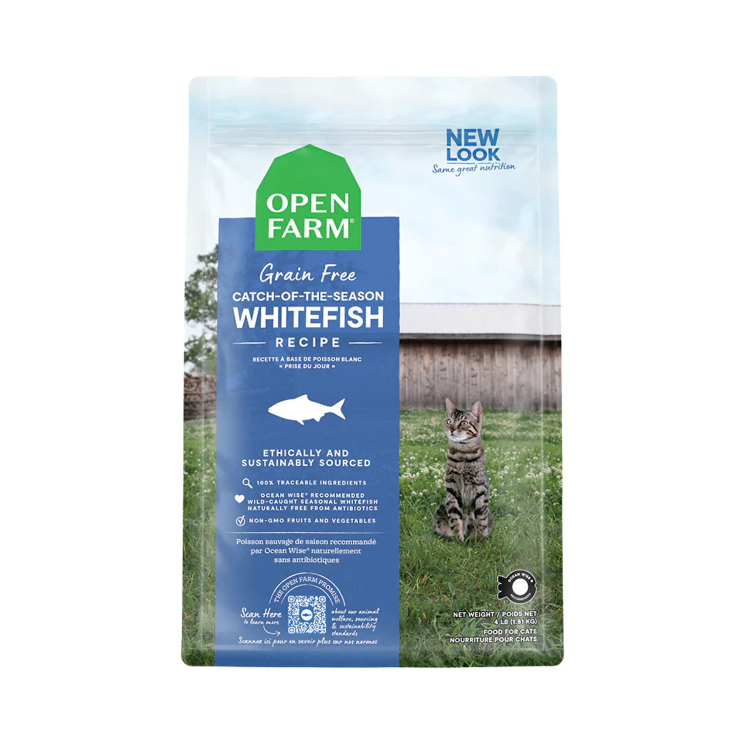 Open Farm Whitefish Grain-Free Cat Kibble