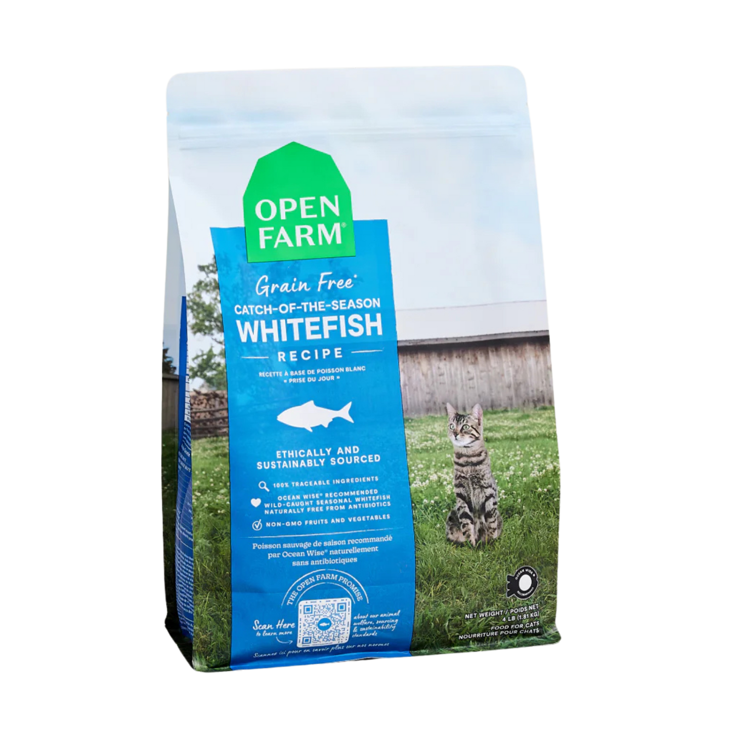Open Farm Whitefish Grain-Free Cat Kibble