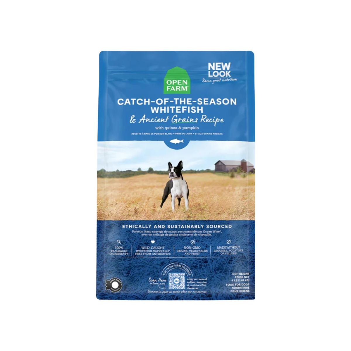 Open Farm Whitefish & Ancient Grains Dry Dog Food