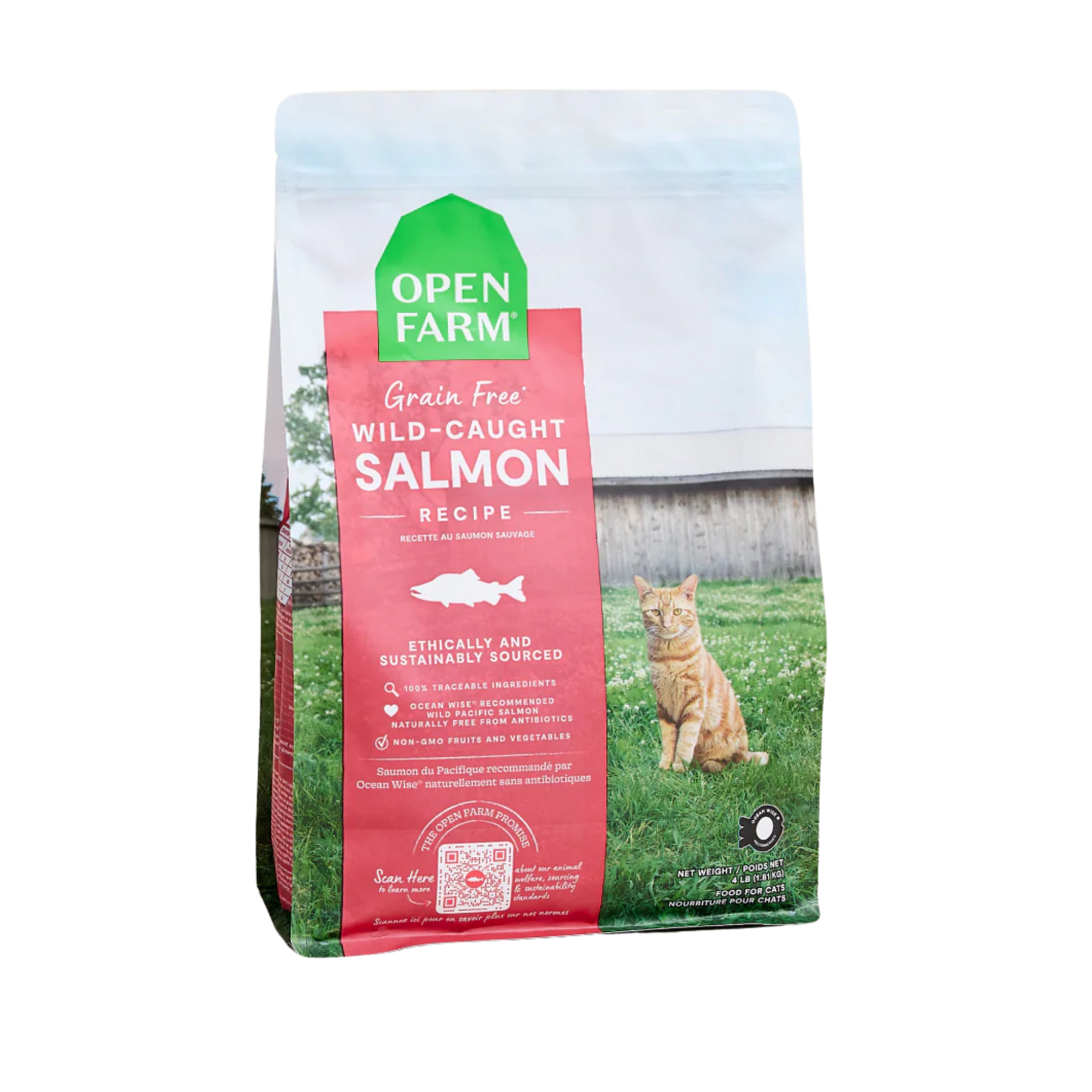 Open Farm Wild-Caught Salmon Grain-Free Cat Kibble