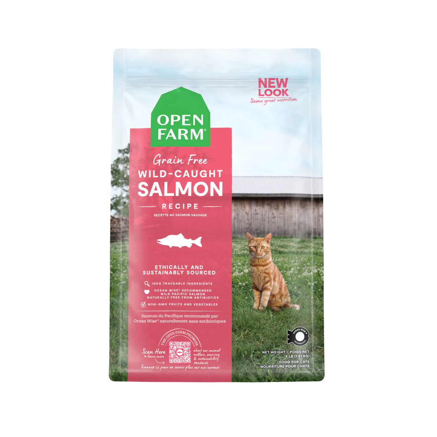 Open Farm Wild-Caught Salmon Grain-Free Cat Kibble