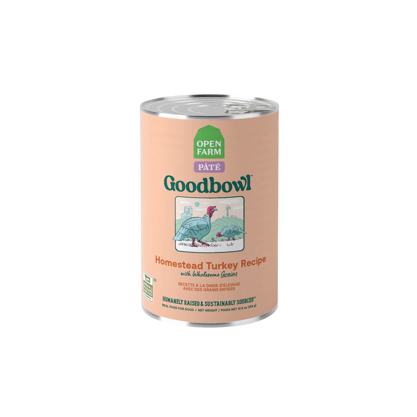 Open farm Goodbowl Homestead Turkey Pâté Wet Dog Food, 12.5oz