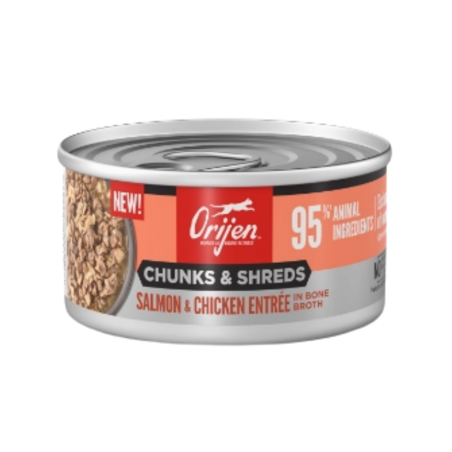 Orijen Chunks & Shreds, Salmon & Chicken Entrée Wet Cat Food