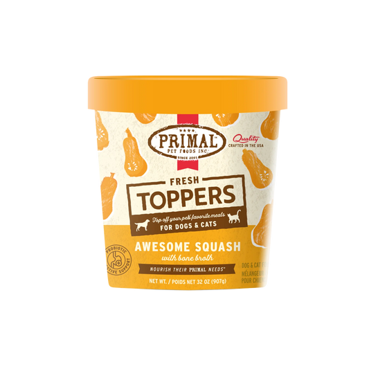 Primal Fresh Toppers for Dog & Cat Food Awesome Squash Recipe