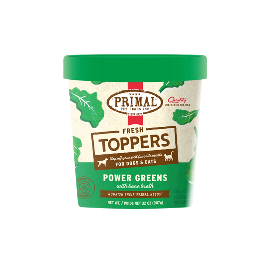 Primal Fresh Toppers for Dog & Cat Food Power Greens Recipe