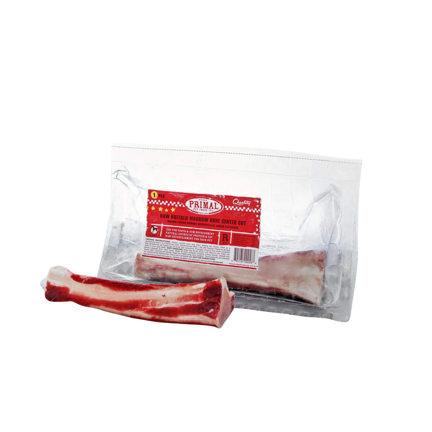 Primal Raw Buffalo Marrow Bone Center Cut