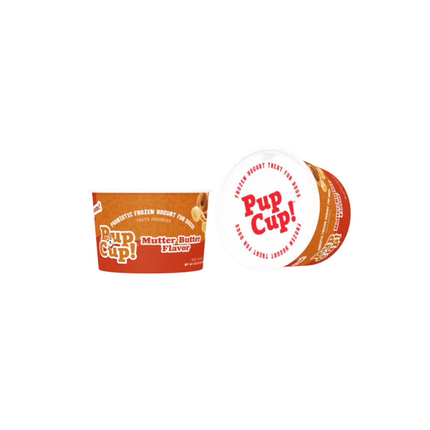 Pup Cup Mutter Butter Probiotic Frozen Yogurt for Dogs