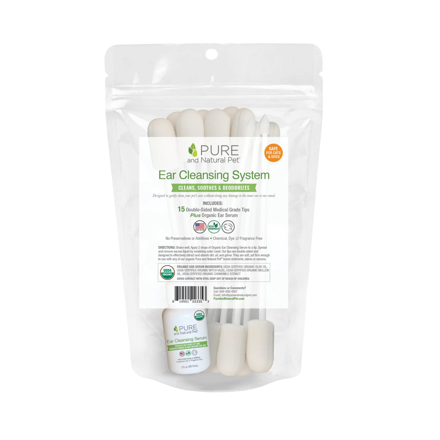 Pure and Natural Pet Ear Cleansing System - Pups & Cubs Premium Pet Food