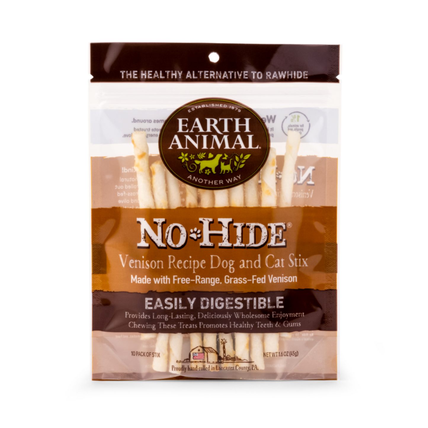 Earth Animal No-Hide Venison Stix - Pups & Cubs Premium Pet Food