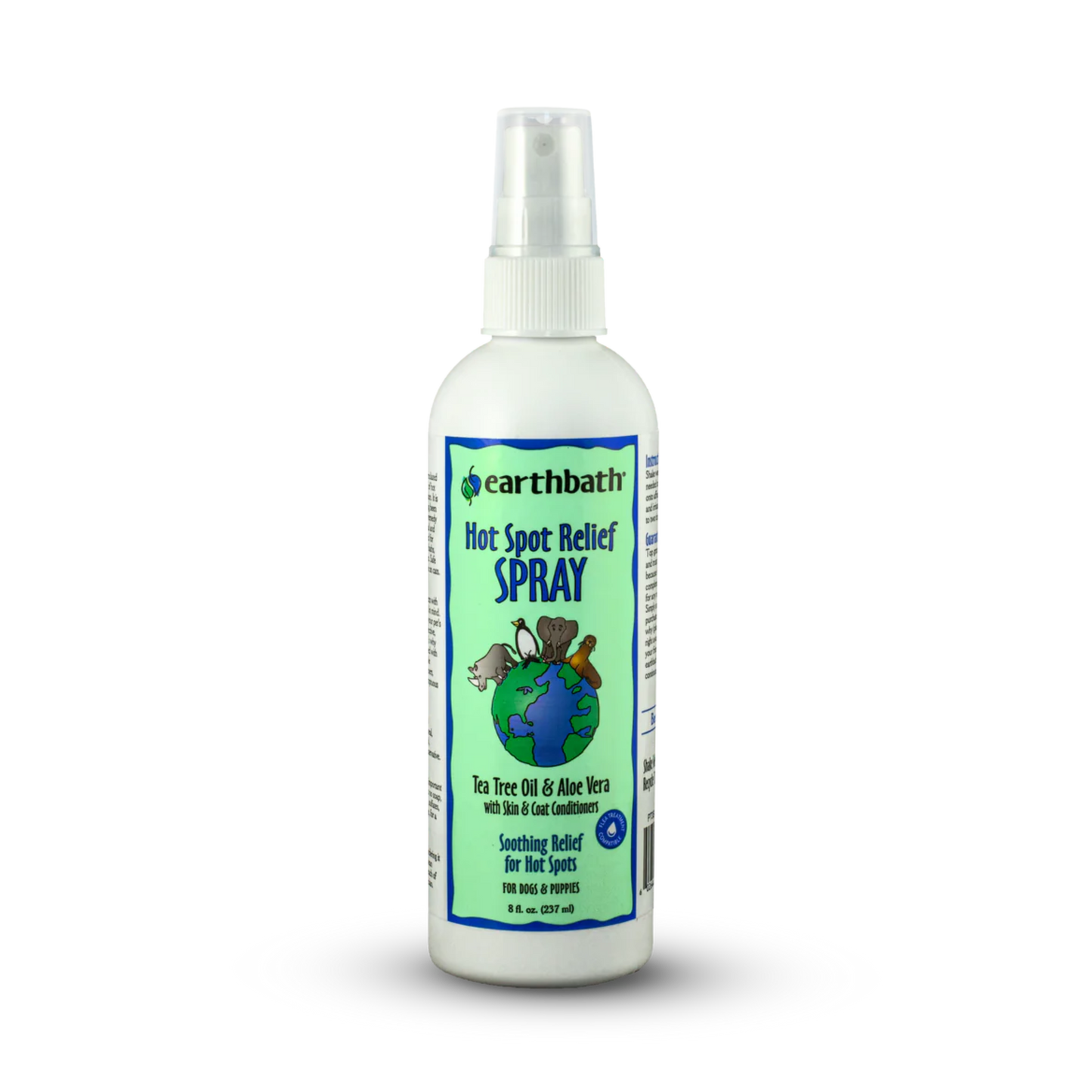 Earthbath Hot Spot Relief Spray: Tea Tree Oil & Aloe Vera - Pups & Cubs Premium Pet Food