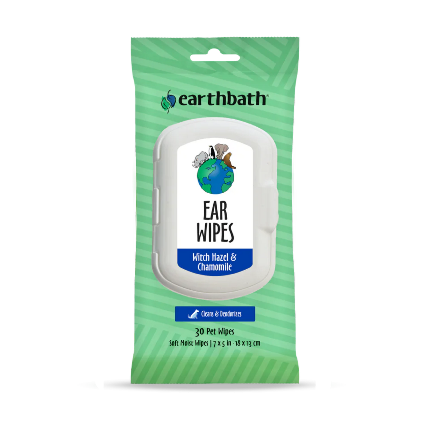 Earthbath Ear Wipes: Witch Hazel & Chamomile - Pups & Cubs Premium Pet Food
