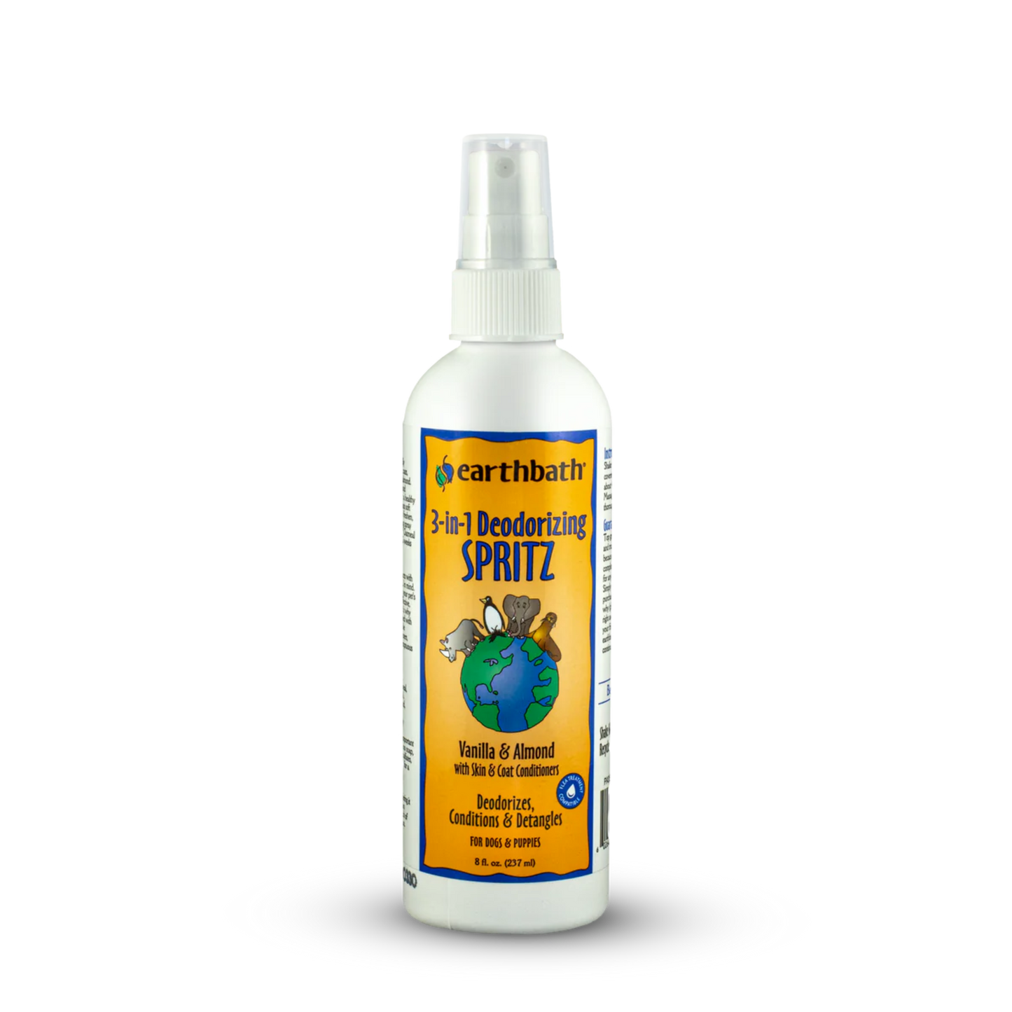 Earthbath 3-in-1 Deodorizing Spritz: Vanilla & Almond - Pups & Cubs Premium Pet Food