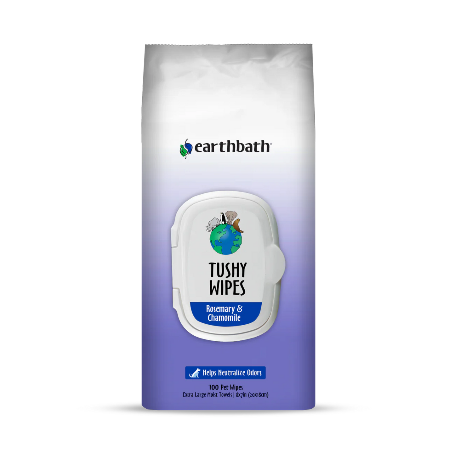 Earthbath Tushy Wipes: Rosemary & Chamomile - Pups & Cubs Premium Pet Food