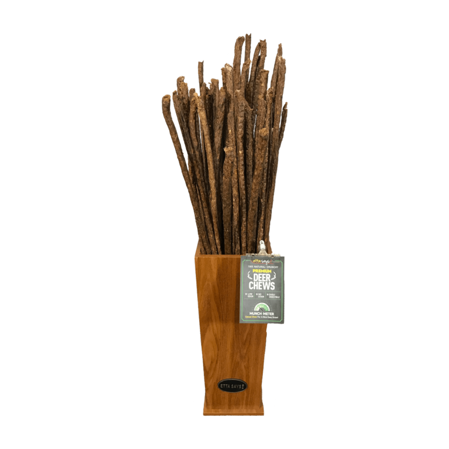 Etta Says 3ft Premium Deer Crunchy Chews - Pups & Cubs Premium Pet Food