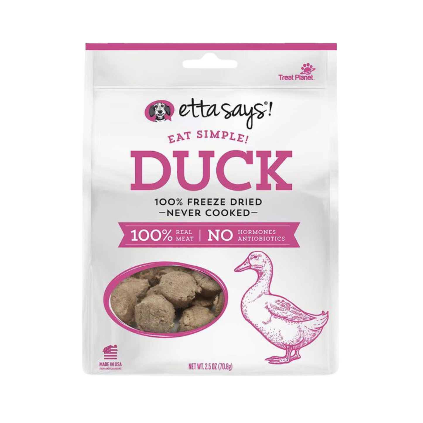 Etta Says Eat Simple Freeze Dried Duck - Pups & Cubs Premium Pet Food