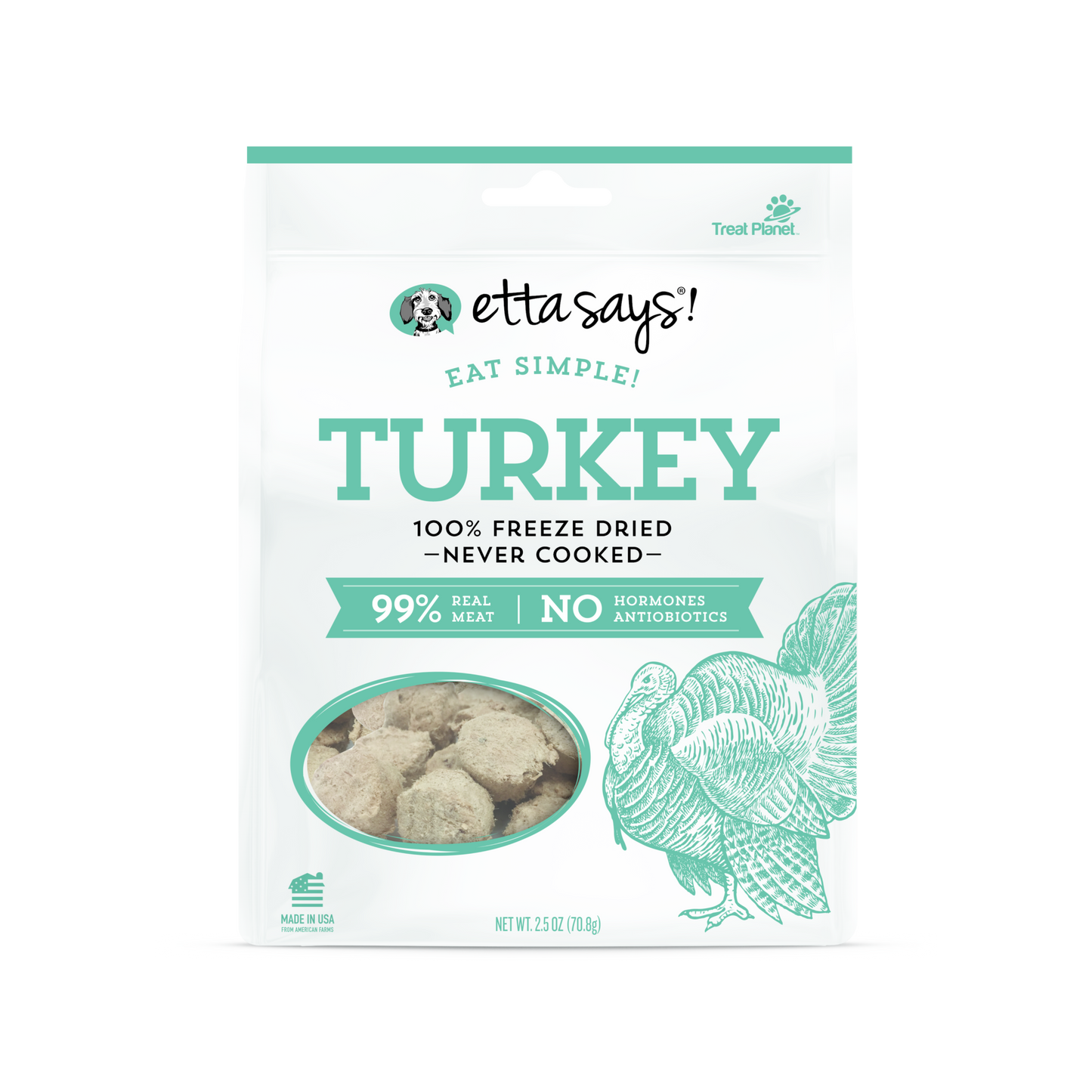 Etta Says Eat Simple Freeze Dried Turkey - Pups & Cubs Premium Pet Food
