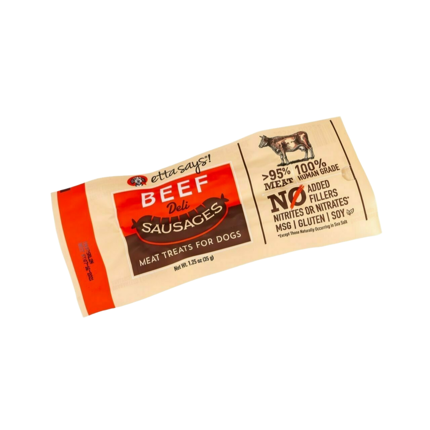 Etta Says Beef Deli Sausage - Pups & Cubs Premium Pet Food