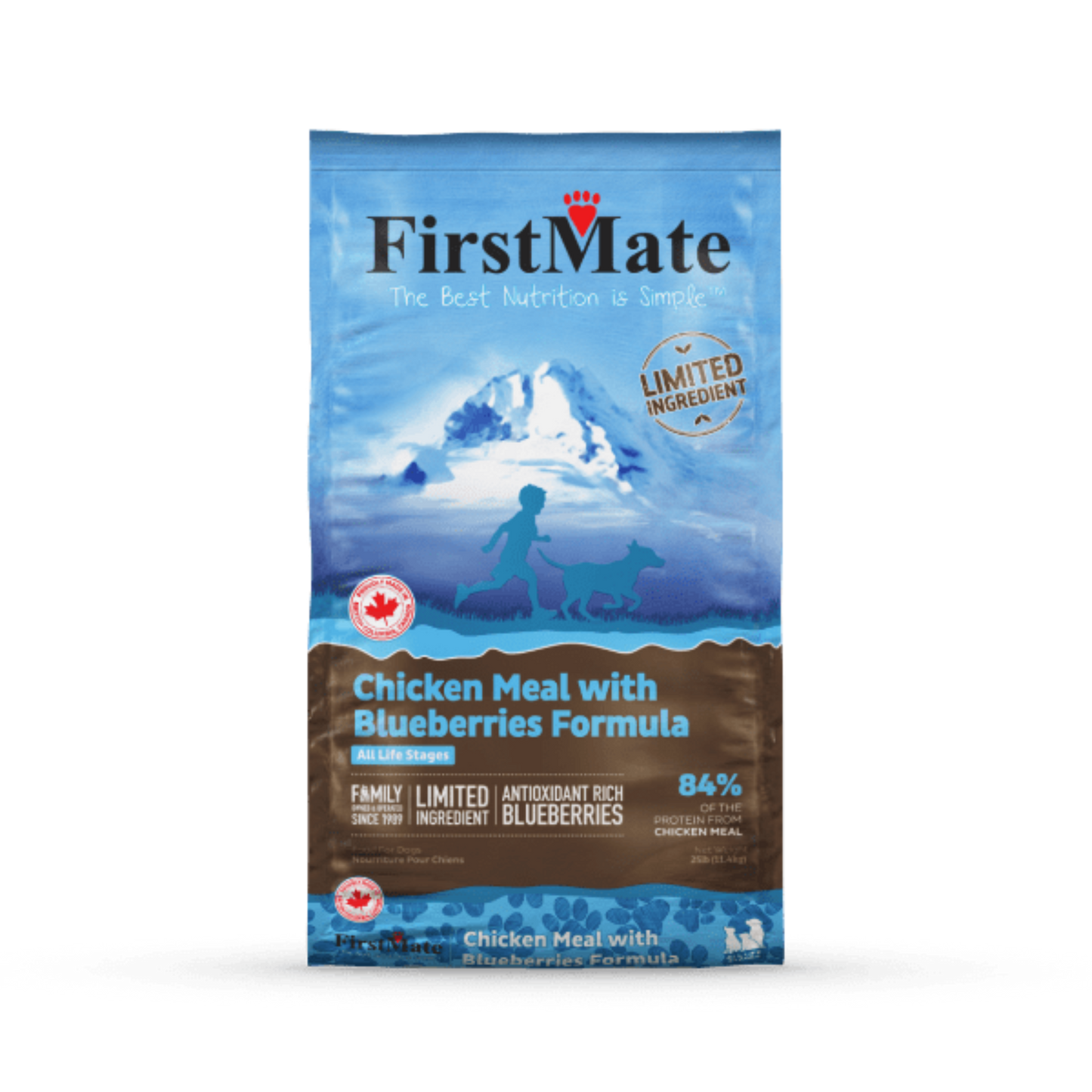 FirstMate Limited Ingredient Chicken Meal with Blueberries Formula