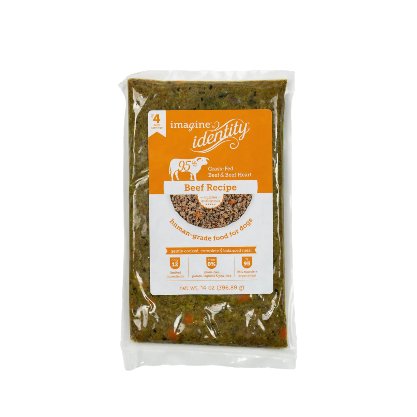 Identity Imagine 95% Beef Gently Cooked Dog Food Recipe
