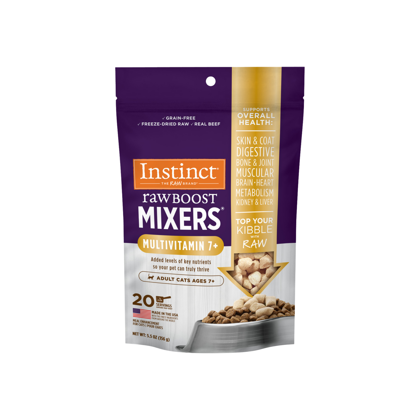 Instinct Raw Boost Mixers Multivitamin for Adult Cats Ages 7+