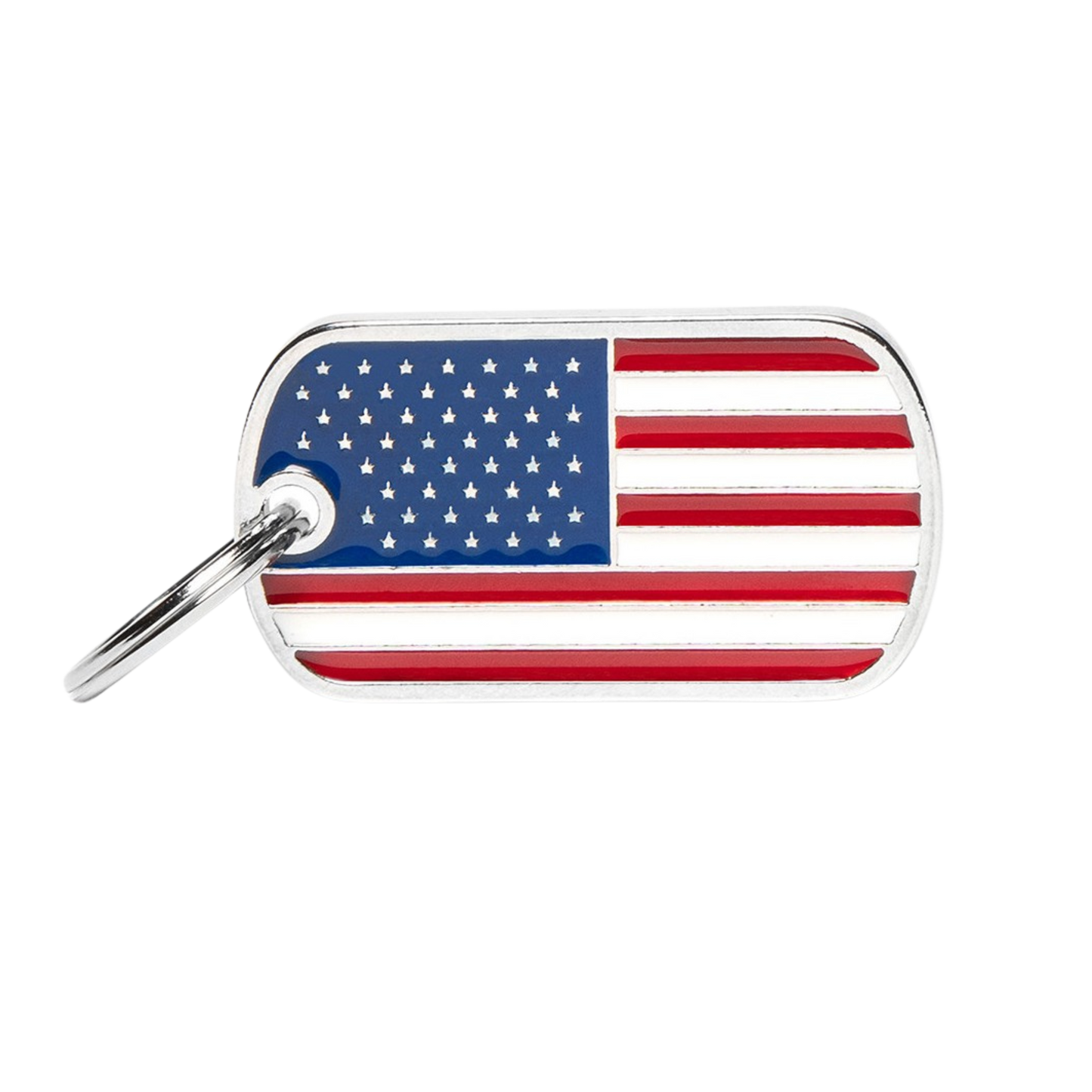 Myfamiy Flag USA ID Tag