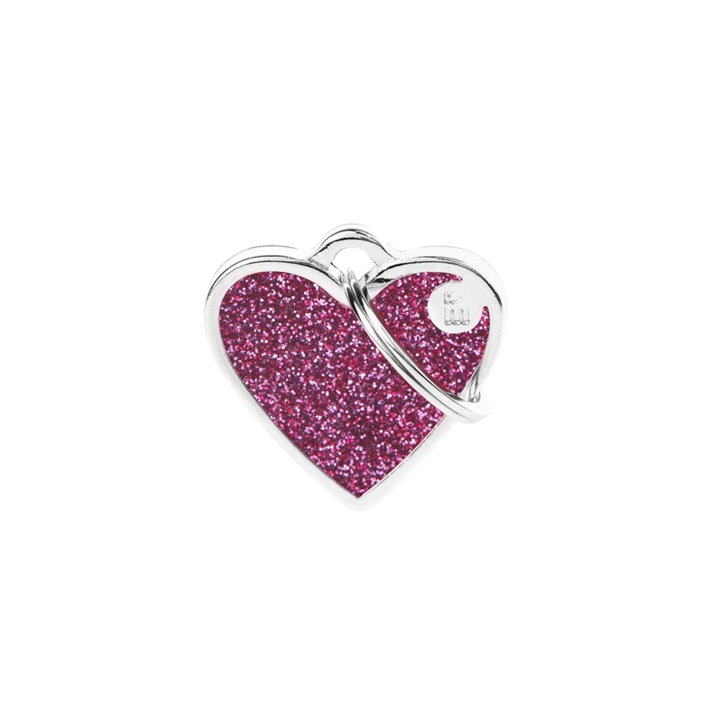 Myfaily Pink Glitter ID Tag