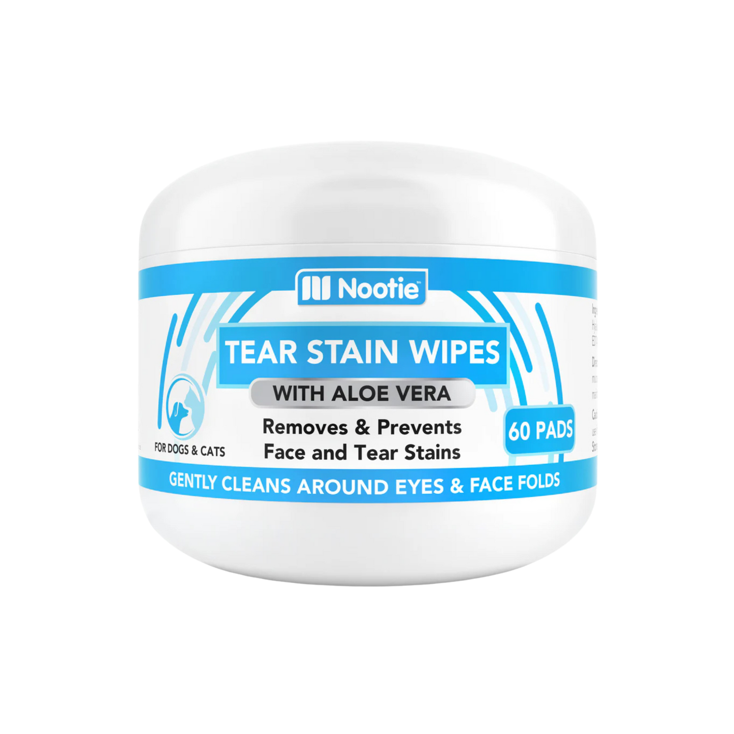 Nootie Tear Stain Wipes for Dogs & Cats