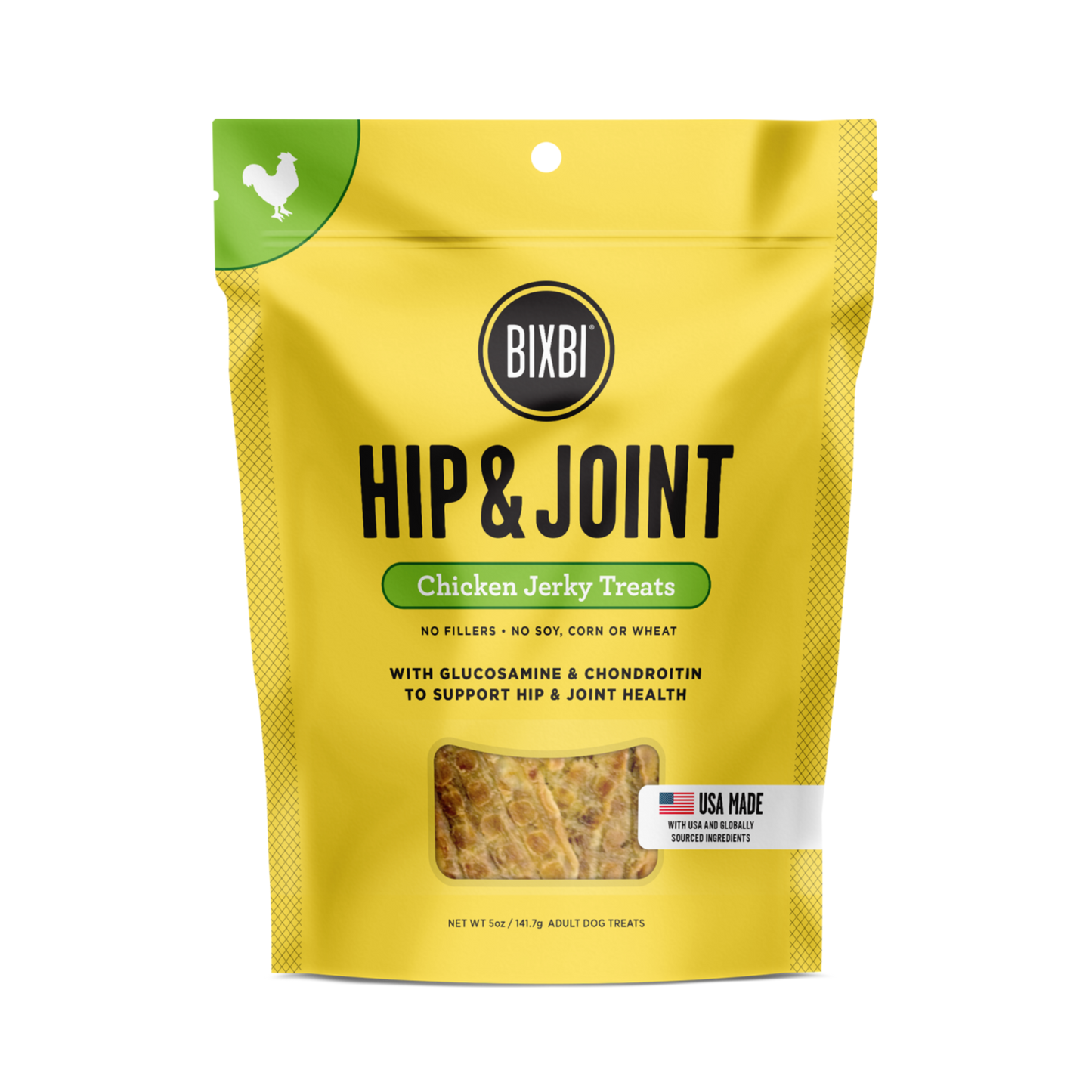 BIXBI Hip & Joint Jerky Treats for Dogs - Pups & Cubs Premium Pet Food