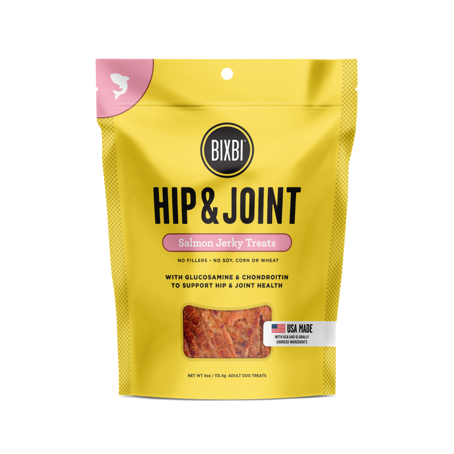 BIXBI Hip & Joint Jerky Treats for Dogs - Pups & Cubs Premium Pet Food