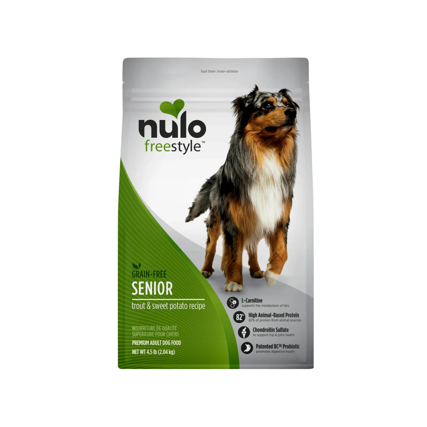 Nulo FreeStyle High-Protein Kibble For Seniors Trout & Sweet Potato Recipe